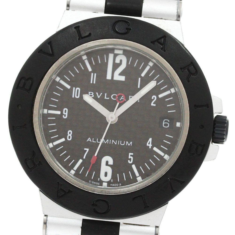 BVLGARI aluminum AL38TA Date black Dial Automatic Men's Watch_870324