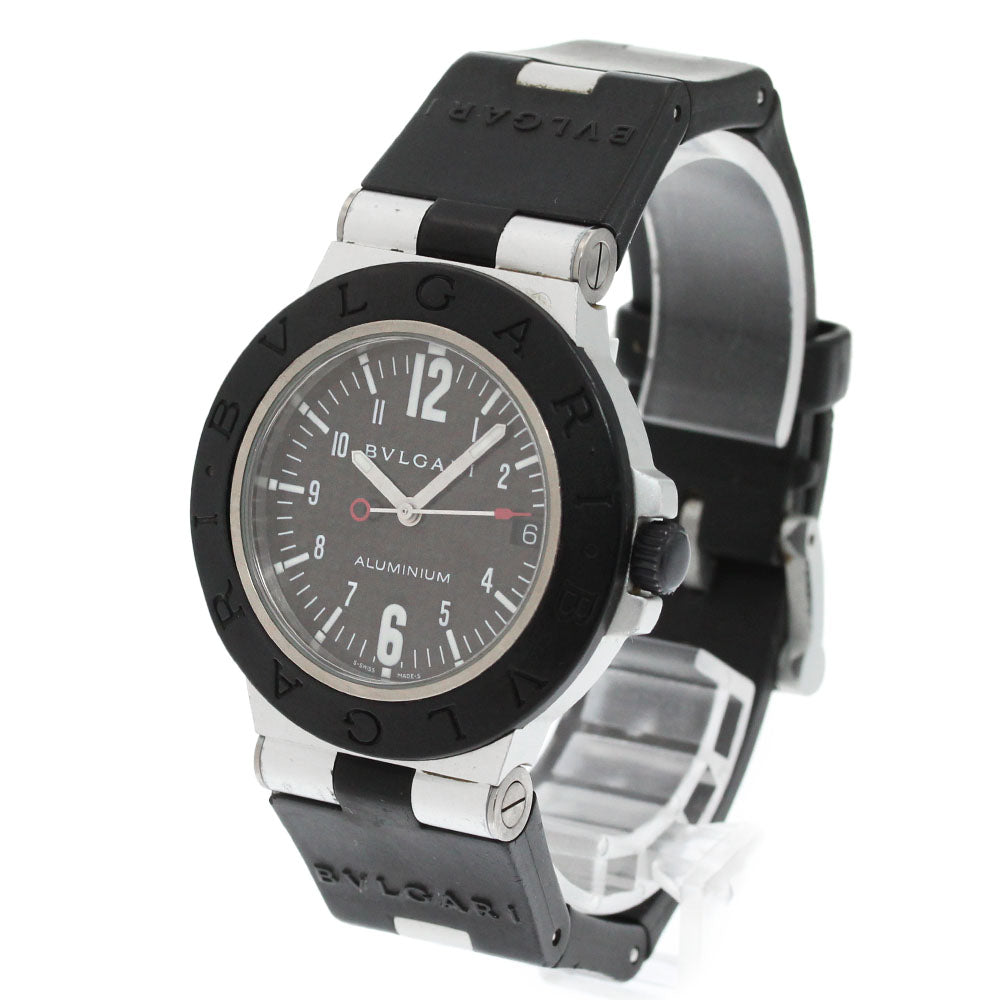 BVLGARI aluminum AL38TA Date black Dial Automatic Men's Watch_870324