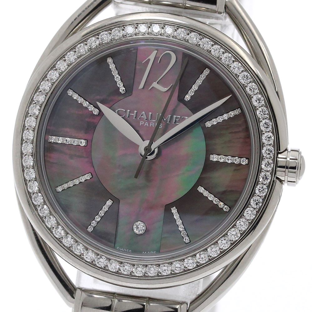 Chaumet Lian Index/Bezel Diamond Black Shell Dial Black shell Dial Quartz Ladies Watch_870334