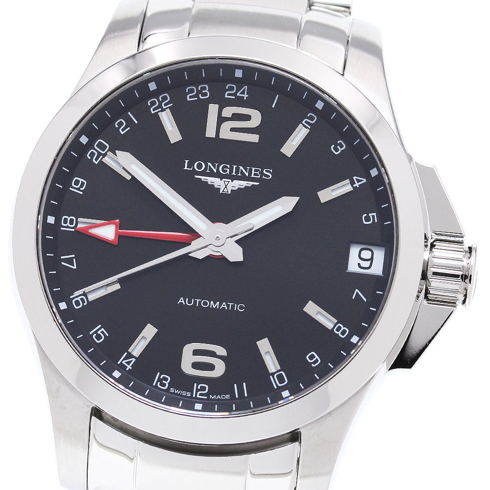 LONGINES Conquest L3.687.4 GMT date black Dial Automatic Men's Watch_870346