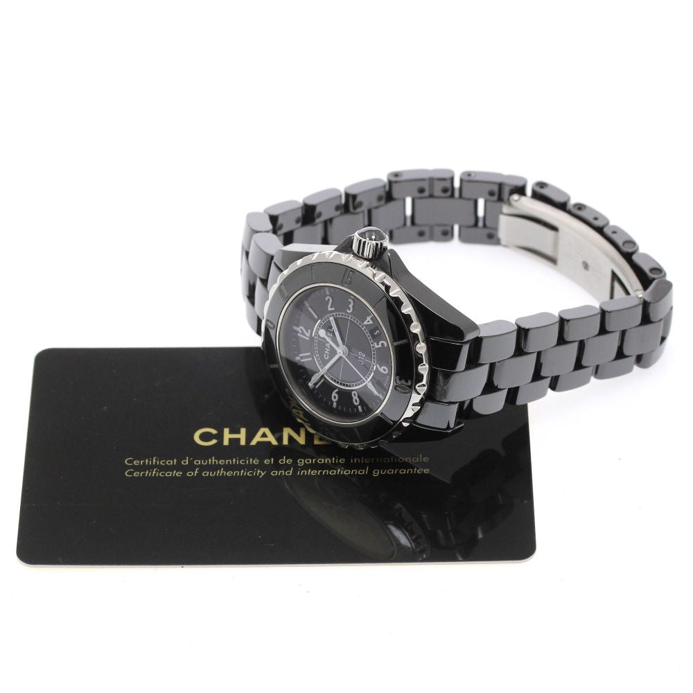 CHANEL J12 H0682 Date black ceramic black Dial Quartz Ladies Watch_870362