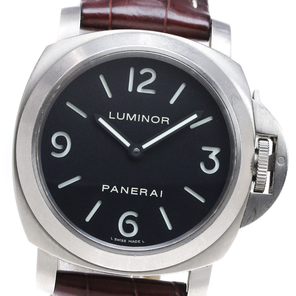PANERAI Luminor base PAM00176 black Dial Hand Winding Men's Watch_870370