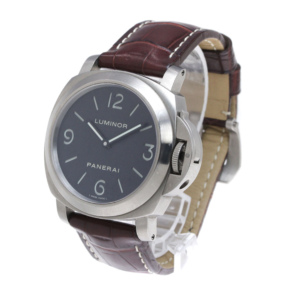 PANERAI Luminor base PAM00176 black Dial Hand Winding Men's Watch_870370