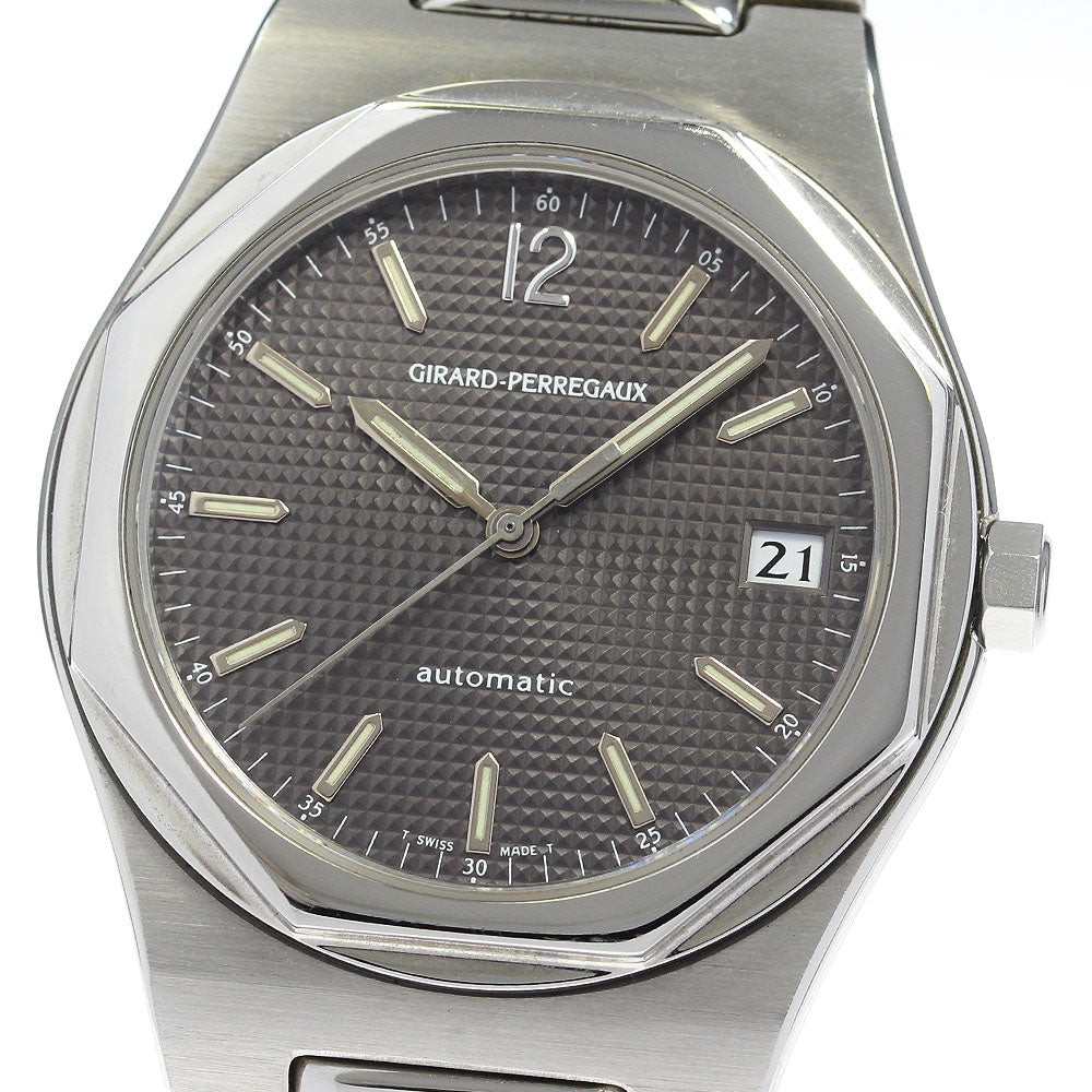 GIRARD PERREGAUX Lore art 80100.1.11.254 Date gray Dial Automatic Men's_870388