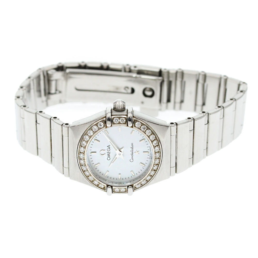 OMEGA Constellation 1466.71 Diamond Bezel White shell Dial Quartz Ladies _870400