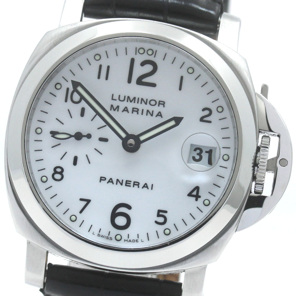 PANERAI Luminor Marina PAM00049 Small seconds white Dial Automatic Men's Watch_870408