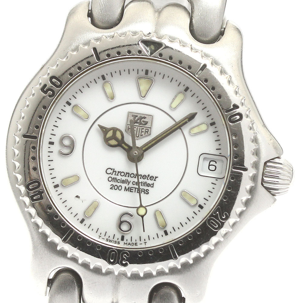 TAG HEUER S/el WG5213-P0 Date white Dial Automatic Boy's Watch_870409