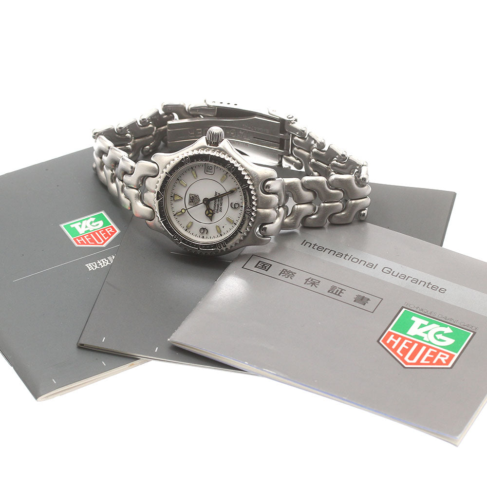 TAG HEUER S/el WG5213-P0 Date white Dial Automatic Boy's Watch_870409