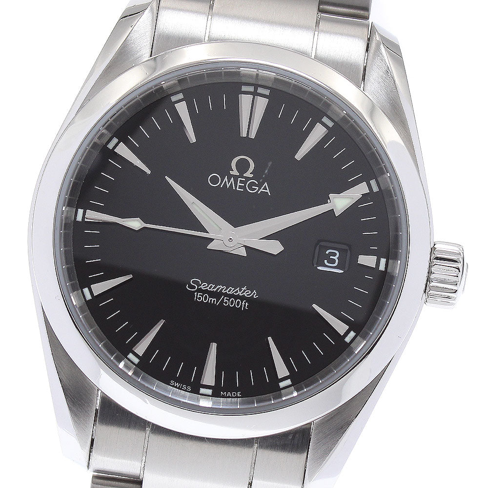 OMEGA Seamaster Aqua Terra 2518.50 Date Black Dial Quartz Boy's Watch_870429