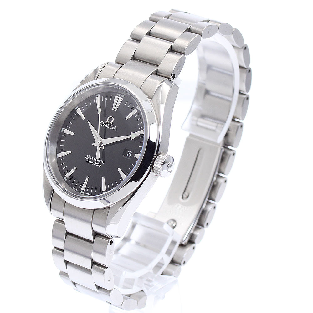 OMEGA Seamaster Aqua Terra 2518.50 Date Black Dial Quartz Boy's Watch_870429