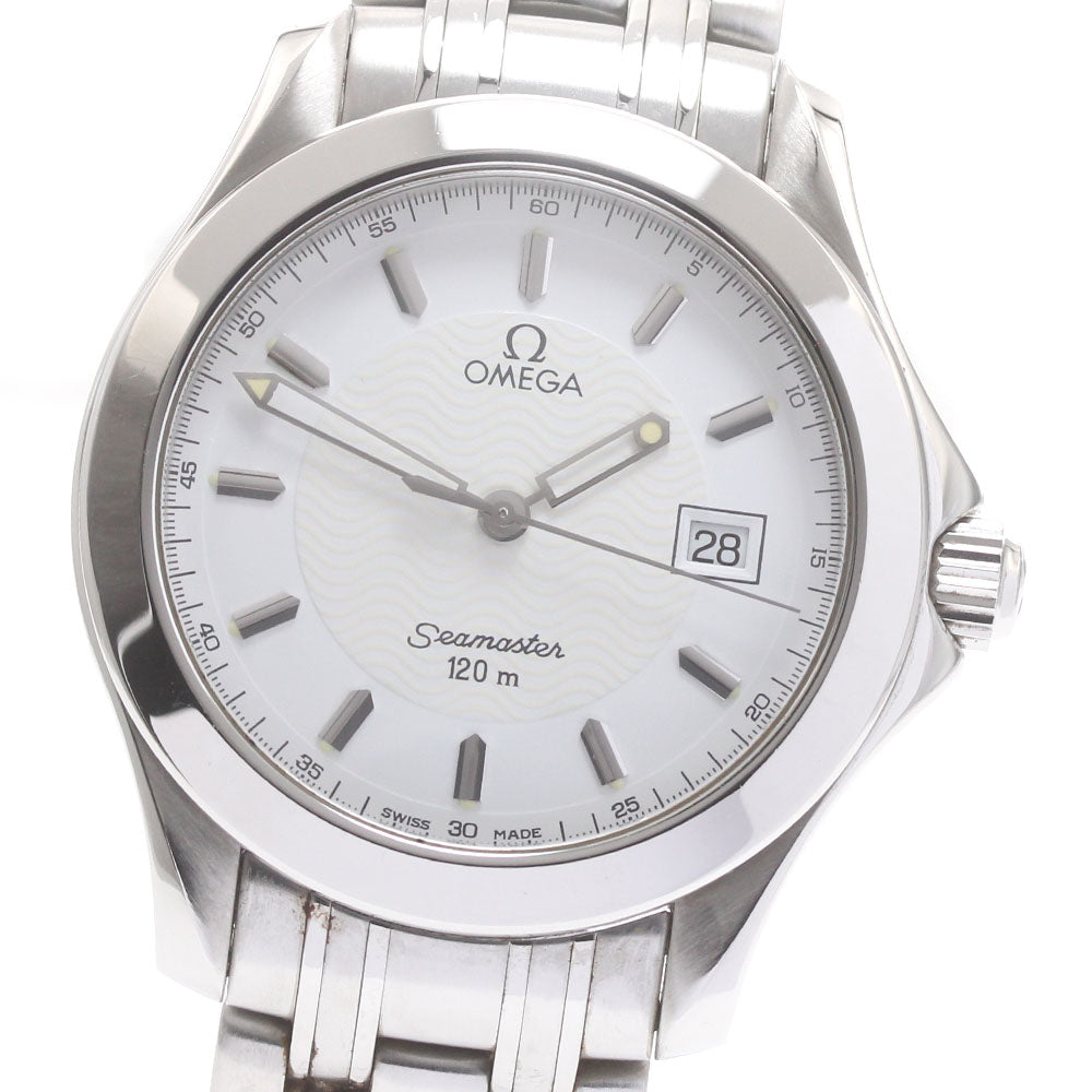 OMEGA Seamaster120 2511.21 Date white Dial Quartz Men's Watch_870436