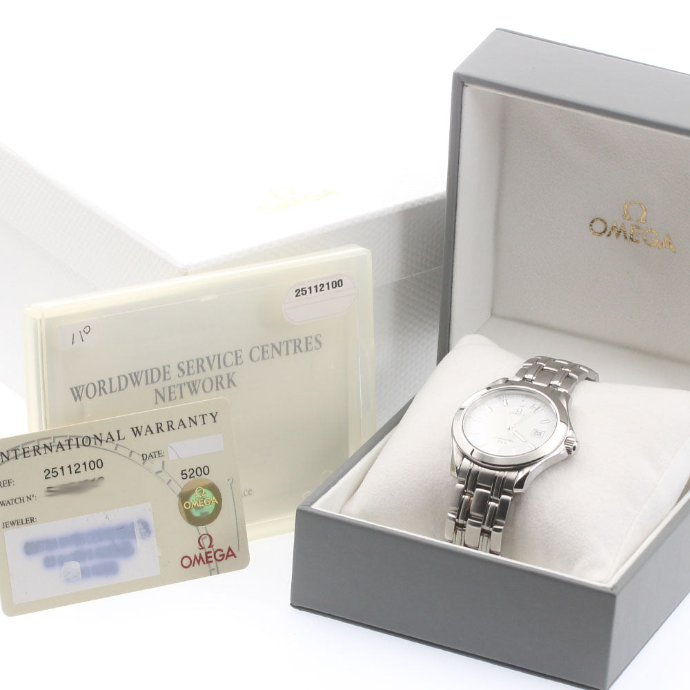 OMEGA Seamaster120 2511.21 Date white Dial Quartz Men's Watch_870436