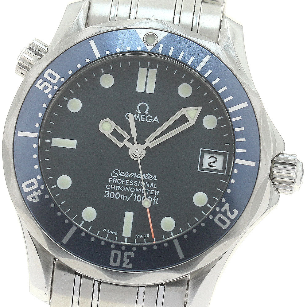 OMEGA Seamaster300 2551.80 Date Navy Dial Automatic Boy's Watch_870449