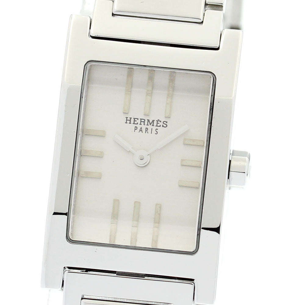 HERMES tandem TA1.210 White shell Dial Quartz Ladies Watch_870466
