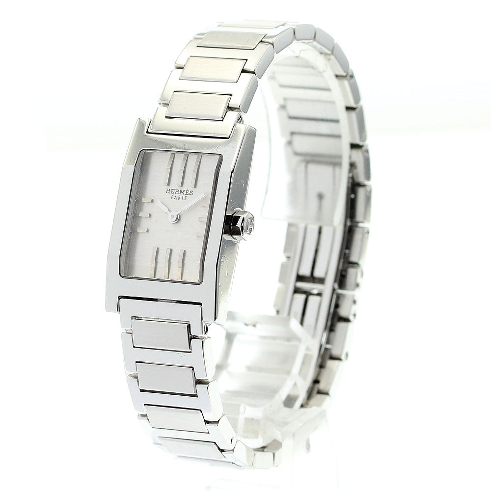 HERMES tandem TA1.210 White shell Dial Quartz Ladies Watch_870466