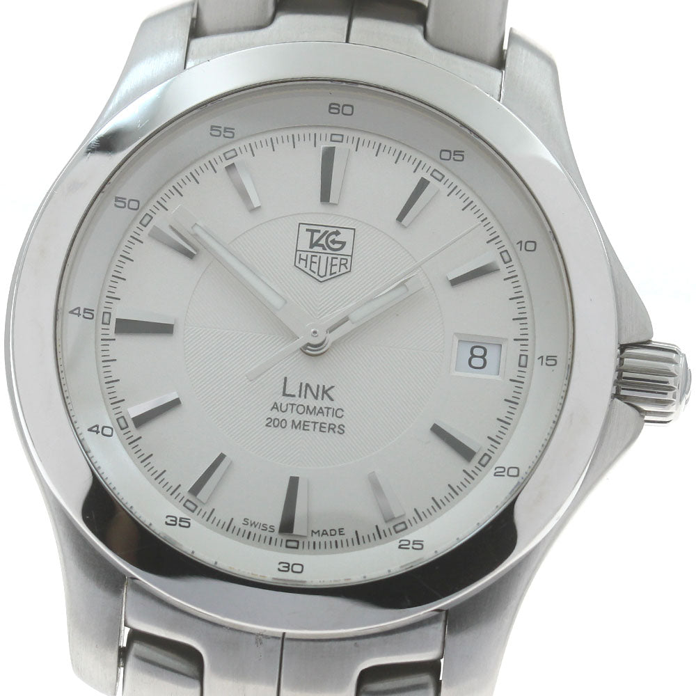 TAG HEUER Link WJF2111 Date Silver Dial Automatic Men's Watch_870473