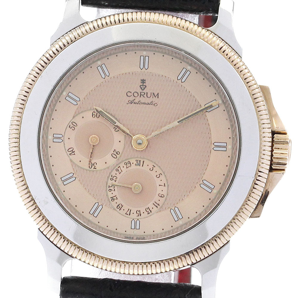 CORUM Mechanic 74.111.24 M-84 Date Small Second Pink gold Dial Automatic Men's Watch_870479