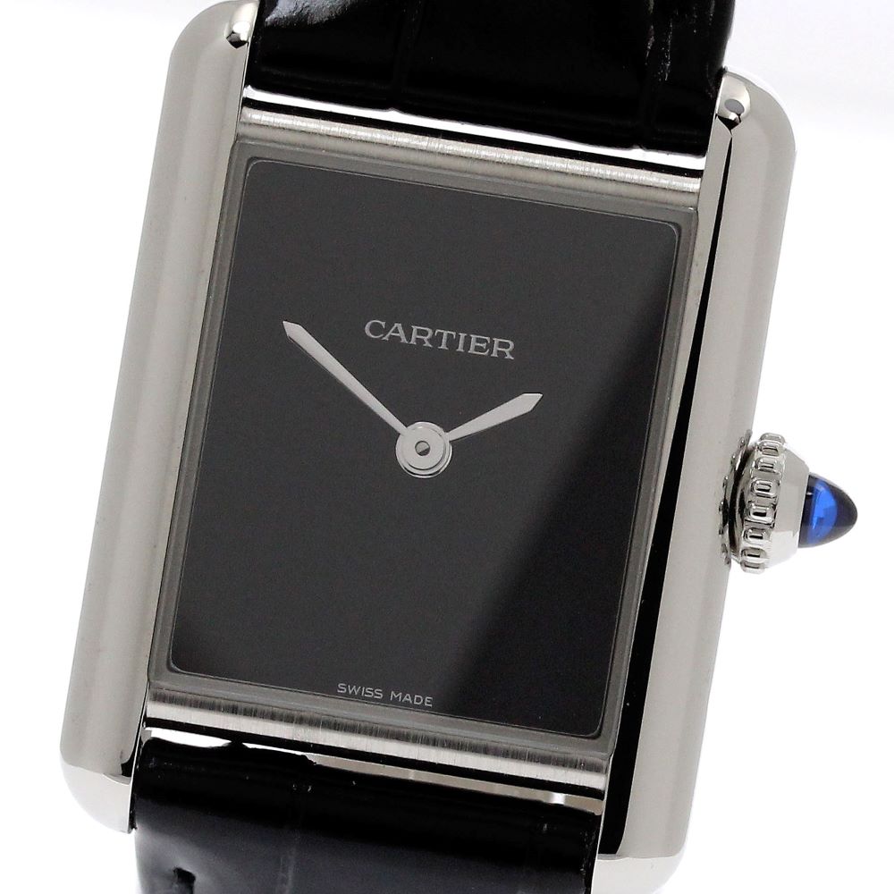 CARTIER tank mast SM WSTA0071 black Dial Quartz Ladies Watch_870512