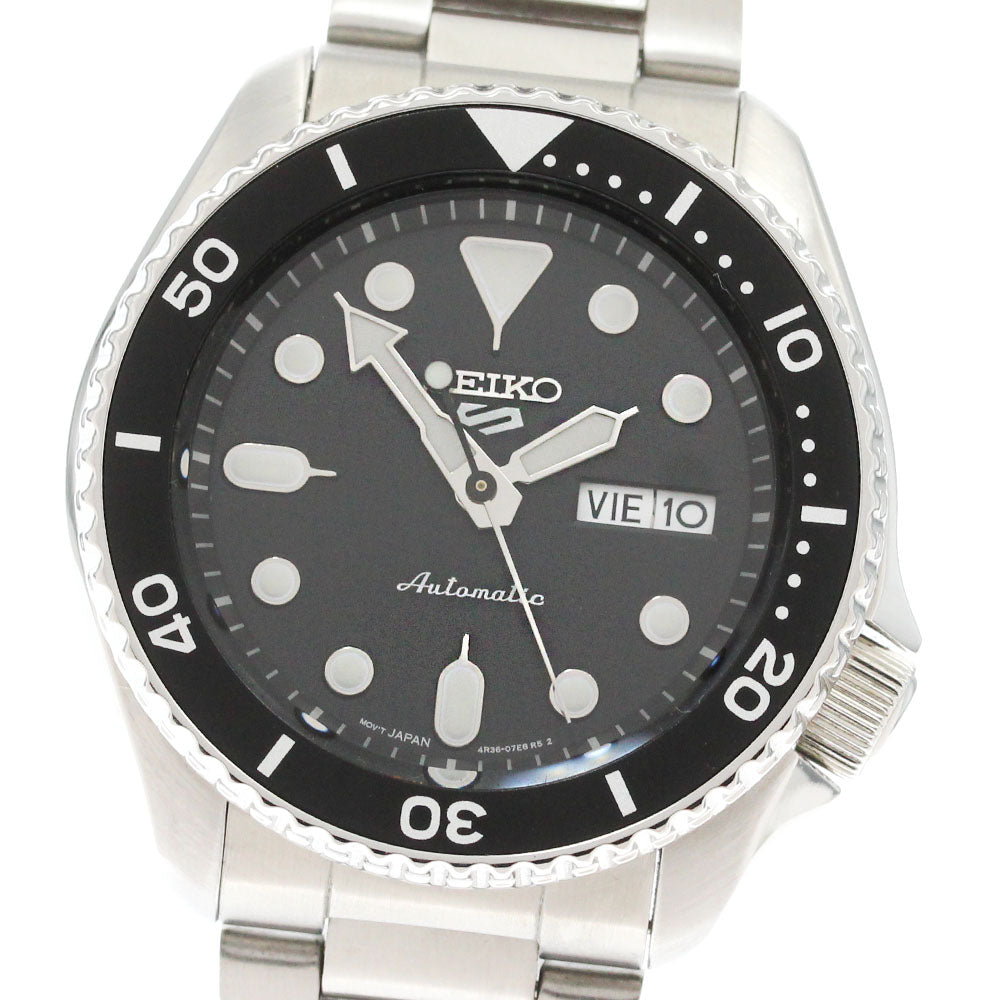 SEIKO 5 sports SRPD55/4R36-07G0 Day date black Dial Automatic Men's Watch_870566