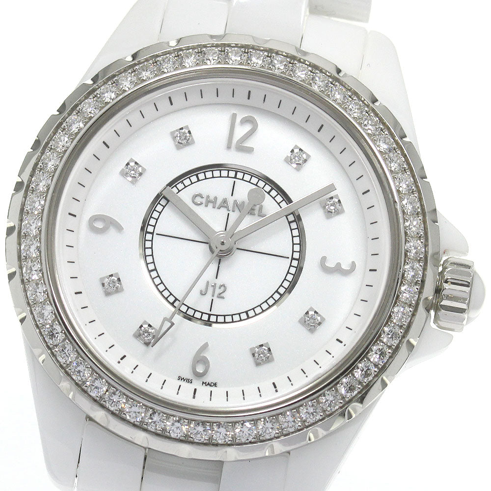 CHANEL J12 H3110 Diamond bezel 8P diamond white Dial Quartz Ladies Watch_870598