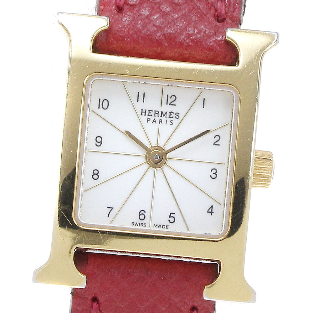HERMES H watch mini HH1.101 white Dial Quartz Ladies Watch_870604