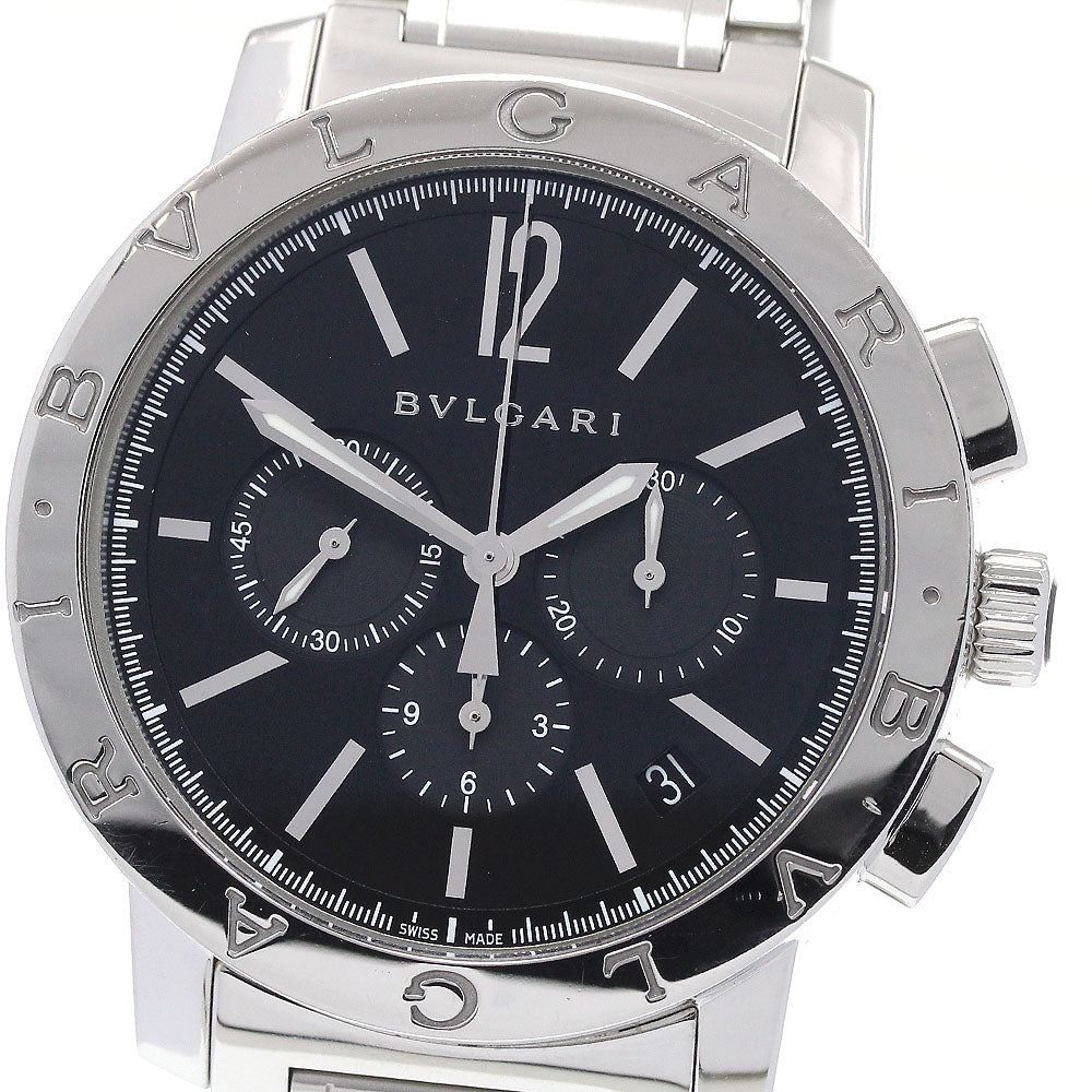 BVLGARI BVLGARIBVLGARI BB41SCH Chronograph Black Dial Automatic Men's_870618