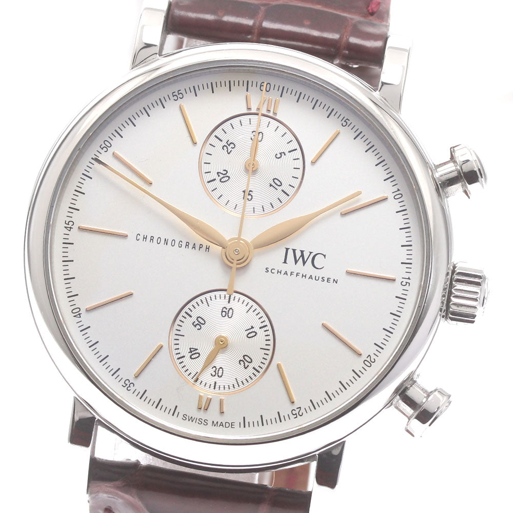 IWC SCHAFFHAUSEN Portofino IW391406 Chronograph Silver Dial Automatic Men's Watch_870628