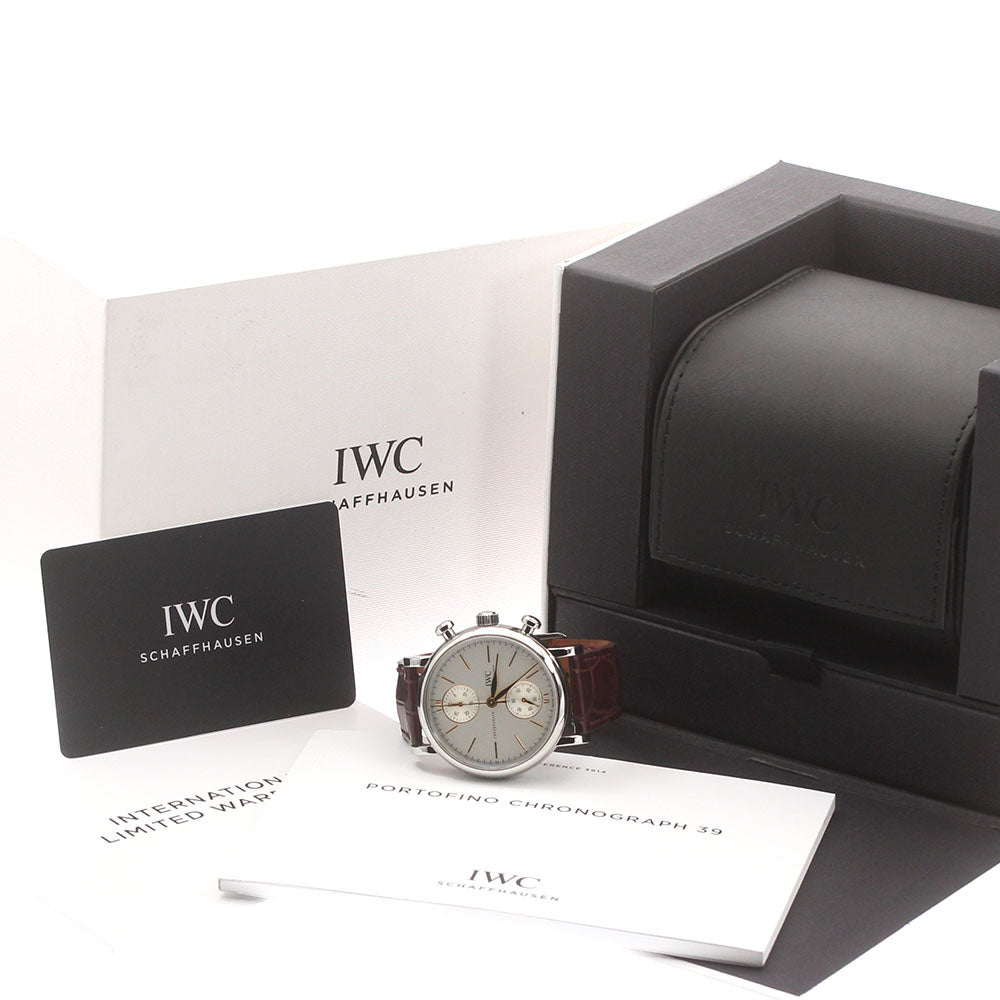 IWC SCHAFFHAUSEN Portofino IW391406 Chronograph Silver Dial Automatic Men's Watch_870628