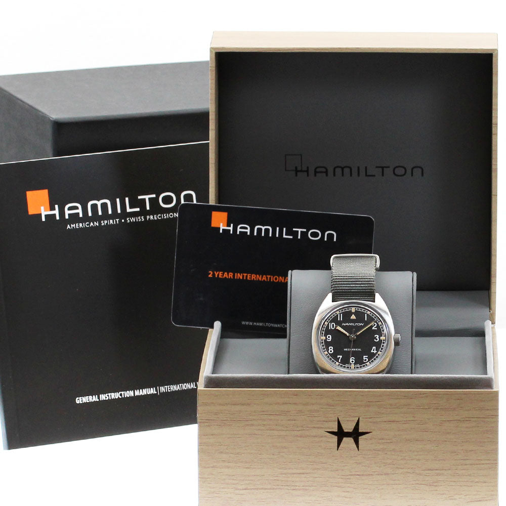 HAMILTON Khaki Aviation Pilot Pioneer H76419931 Hand Winding Men's Watch_870632