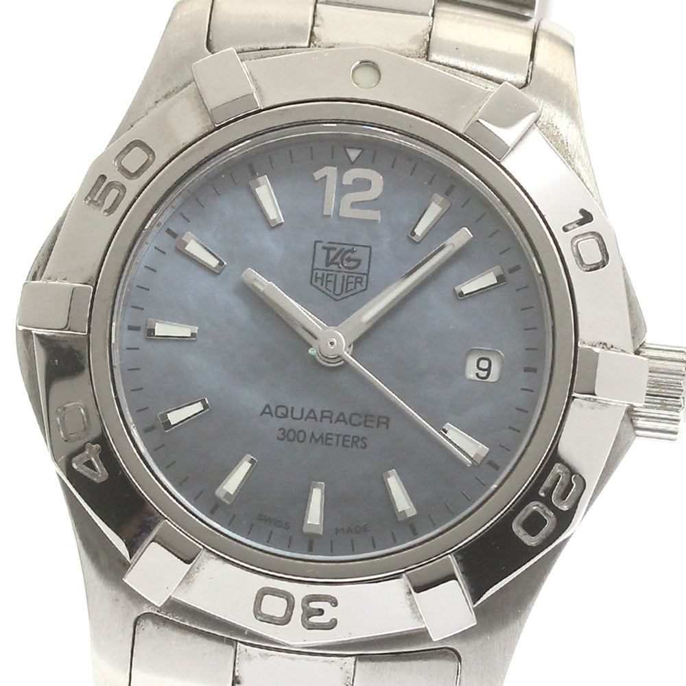 TAG HEUER Aqua racer WAF1417 Date Blue shell Dial Quartz Ladies Watch_870635