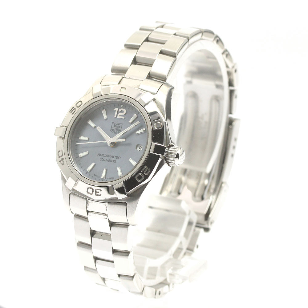 TAG HEUER Aqua racer WAF1417 Date Blue shell Dial Quartz Ladies Watch_870635
