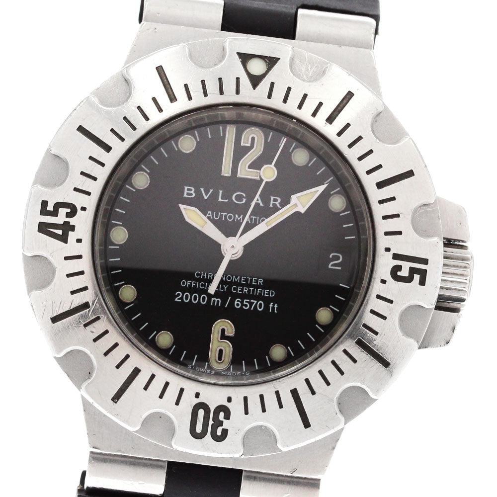 BVLGARI Diagono Scuba SD42S black Dial Automatic Men's Watch_870637