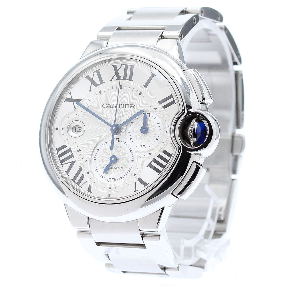 CARTIER Baron Blue XL W6920002 Date Chronograph Automatic Men's Watch_870651