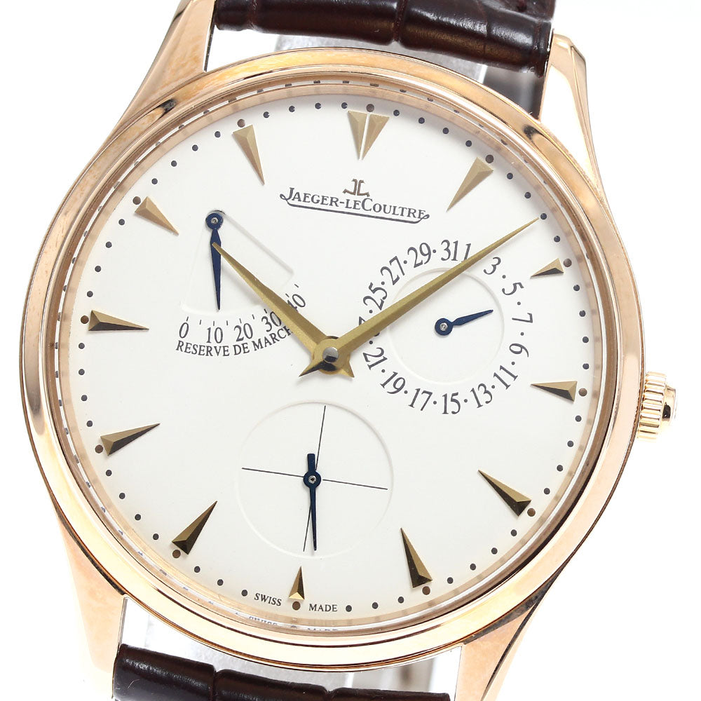 JAEGER-LECOULTRE master ultra slim Q1372520 18K Pink Gold White / beige Dial Automatic Men's Watch_870682