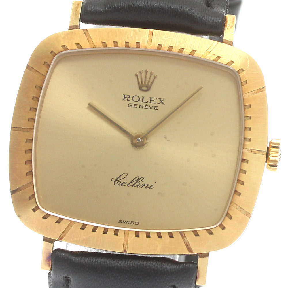 ROLEX Cellini 4084 K18YG cal.1601 gold Dial Hand Winding Men's Watch_870723