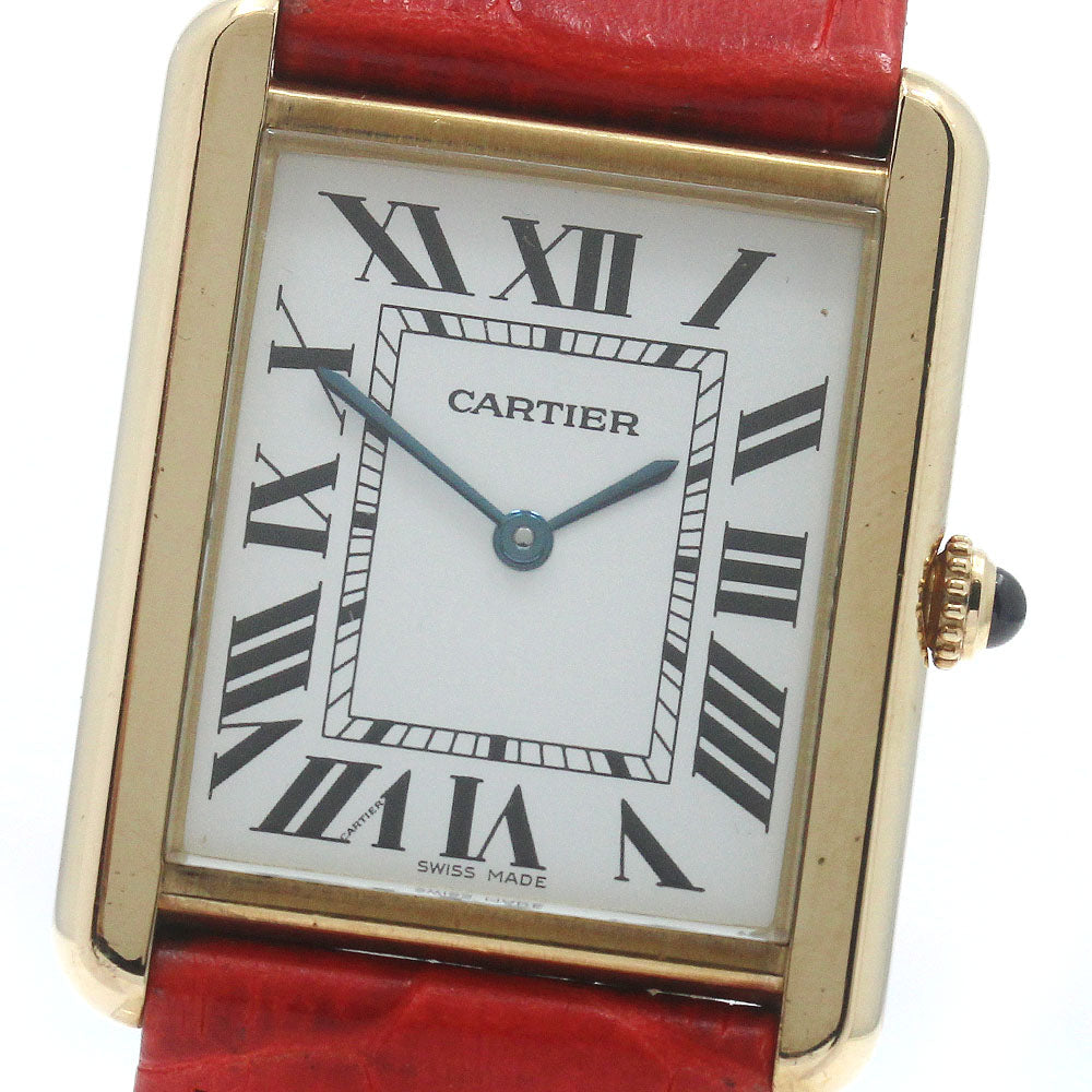 CARTIER Tank solo W1018855 Silver Dial Quartz Men's Watch_870733
