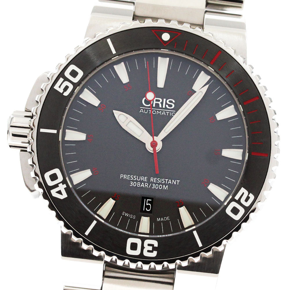 ORIS Aquis Red 7653 Limited edition gray Dial Automatic Men's Watch_870739
