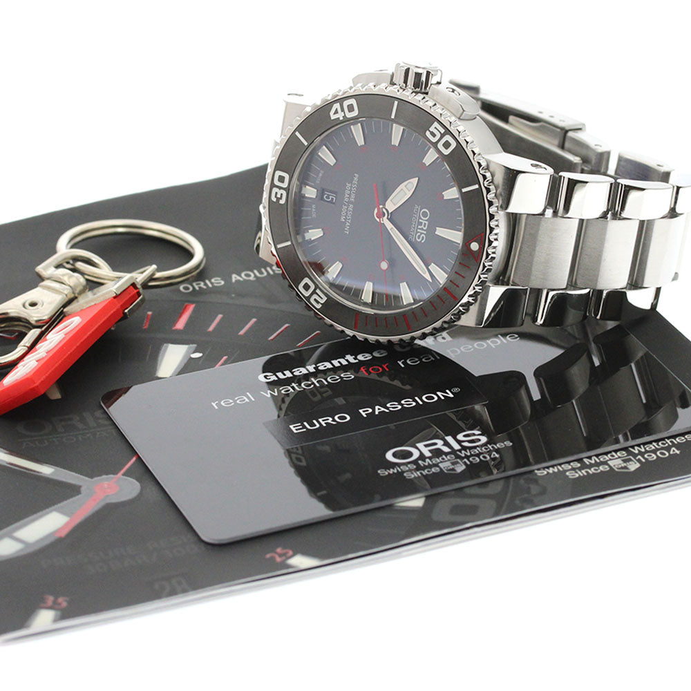 ORIS Aquis Red 7653 Limited edition gray Dial Automatic Men's Watch_870739