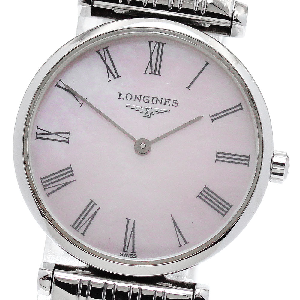 LONGINES Grand classic L4.209.4 Pink shell Dial Quartz Ladies Watch_870741