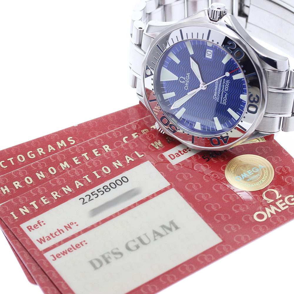 OMEGA Seamaster300 2255.80 Date blue Dial Automatic Men's Watch_870746