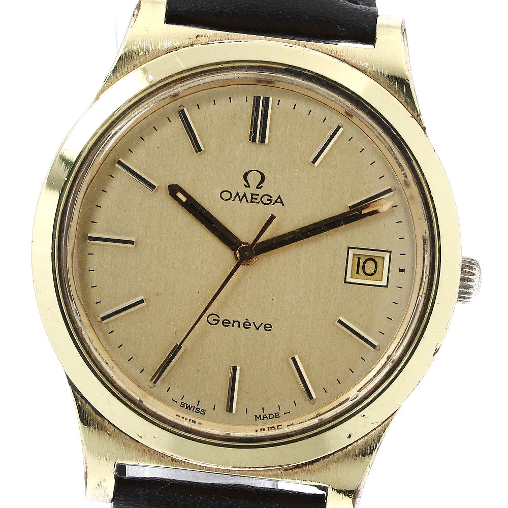 OMEGA Geneve 136.0102 Date Cal.1030 gold Dial Hand Winding Men's Watch_870762