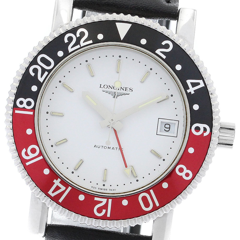 LONGINES 7430 Date GMT white Dial Automatic Men's Watch_870783