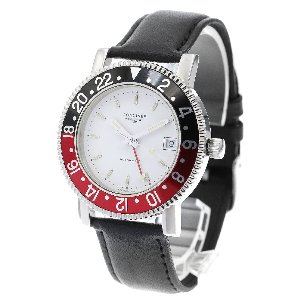 LONGINES 7430 Date GMT white Dial Automatic Men's Watch_870783