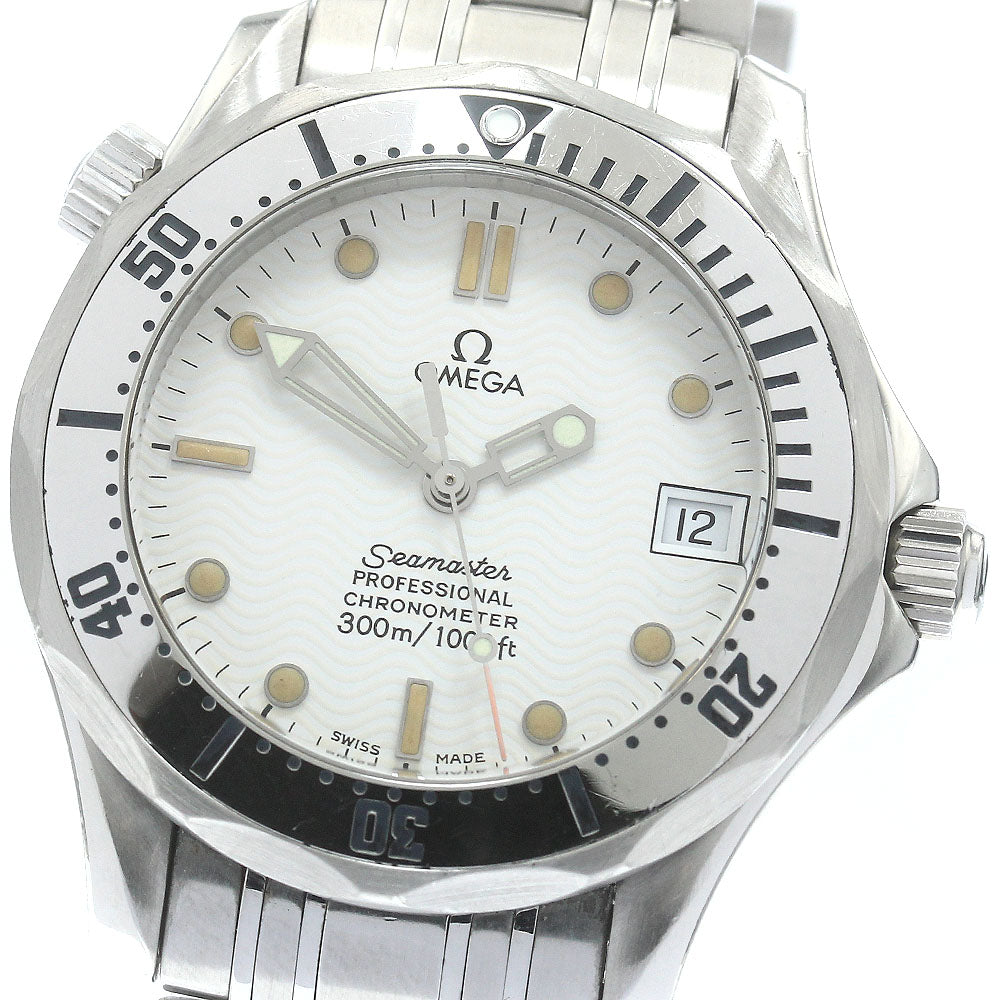 OMEGA Seamaster300 2552.20 Date white Dial Automatic Boy's Watch_870787