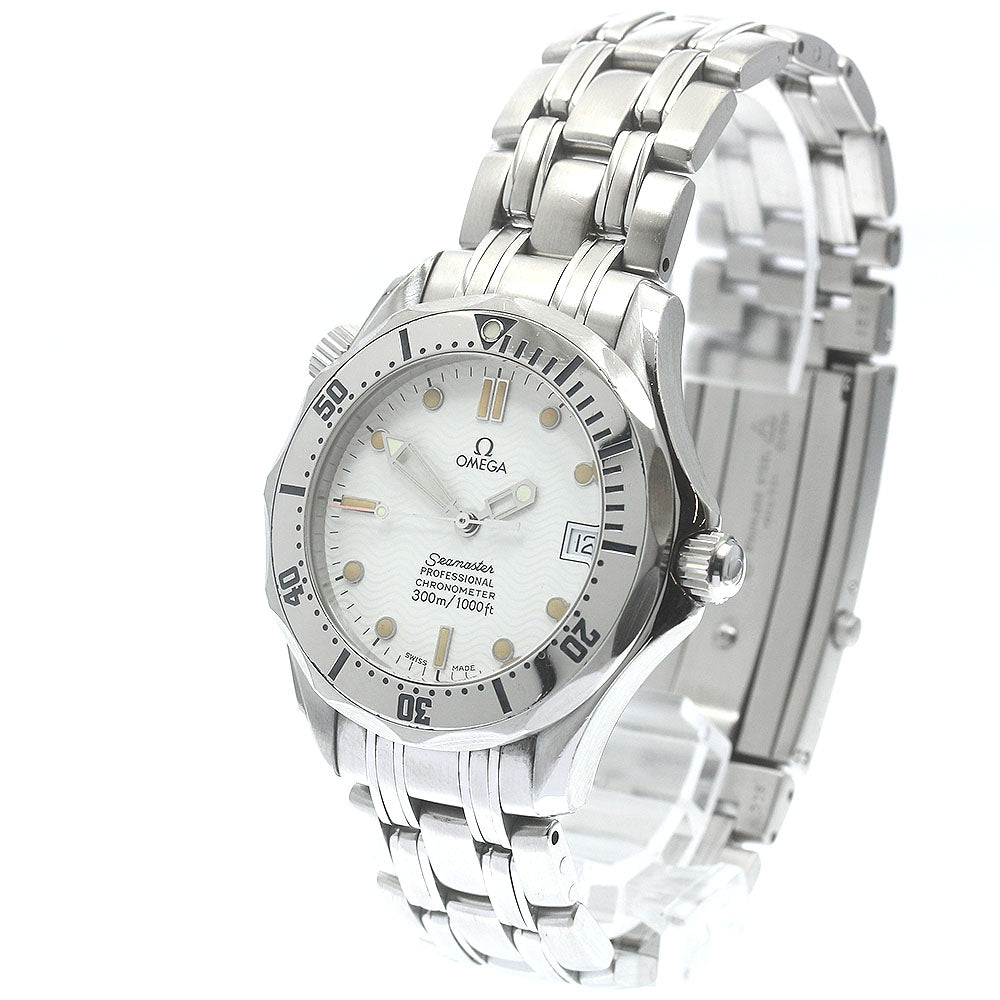 OMEGA Seamaster300 2552.20 Date white Dial Automatic Boy's Watch_870787