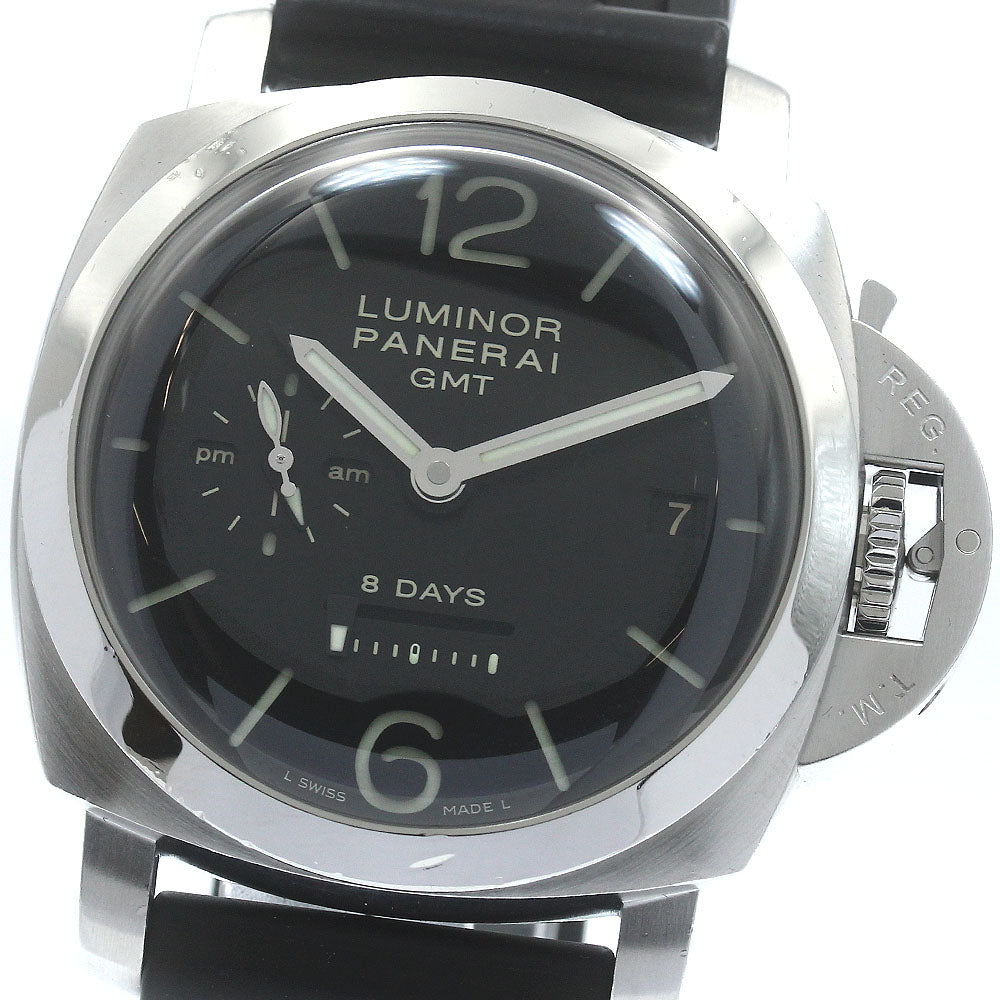PANERAI Luminor GMT 8 Days PAM00233 Black Dial Hand Winding Men's Watch_870809