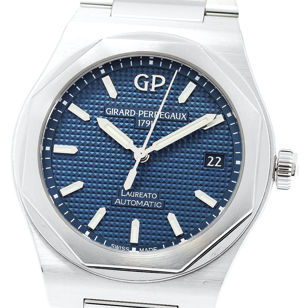 GIRARD PERREGAUX Laureato Midnight Blue 81005 Date Automatic Men's Watch_870814