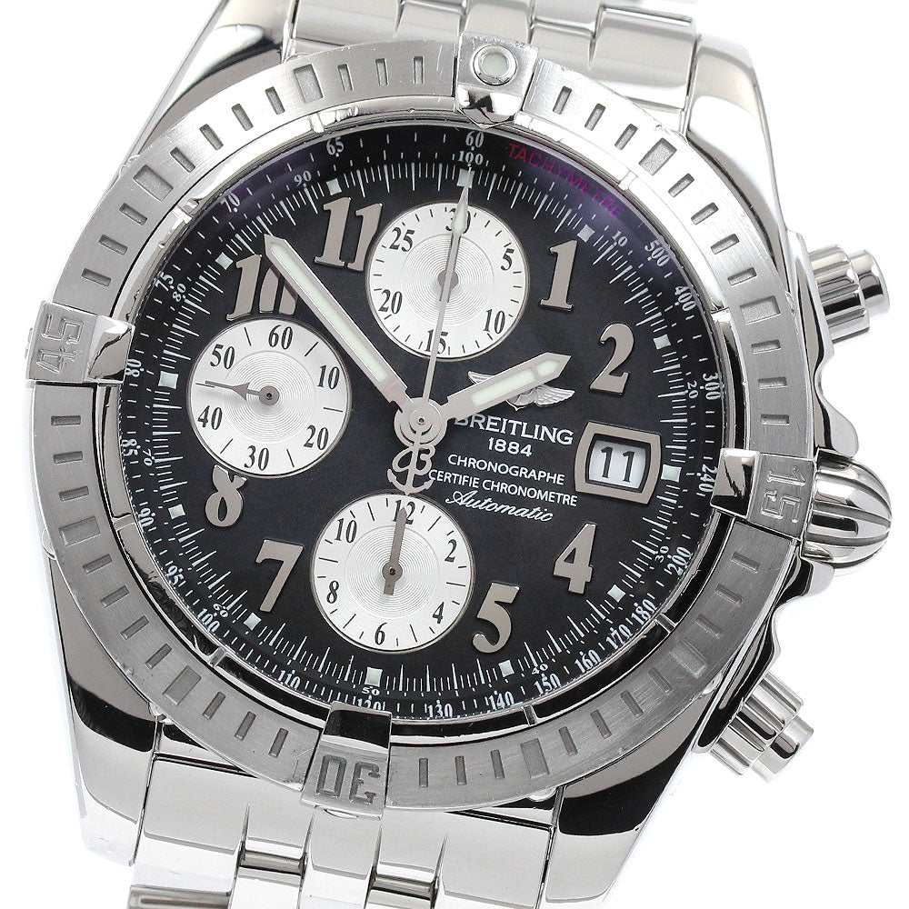 BREITLING Chronomat Evolution A13356 Chrono Date black Dial At Men Watch_870835