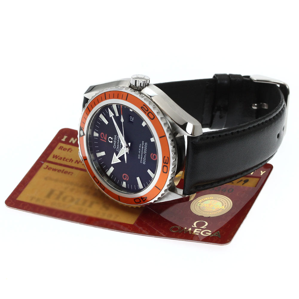 OMEGA Seamaster Planet Ocean 2908.50.38 Date Co-Axial AT Men's Watch_870875