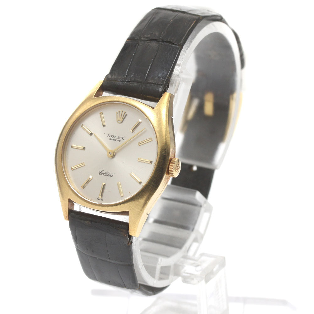ROLEX Cellini 3800 K18YG Cal.1601 Silver Dial Hand Winding Ladies Watch_870910